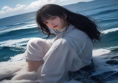 今田美樱在浪漫爱情日剧场景中展现活泼表情，色彩明快的日式咖啡厅室内场景